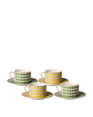 POLSPOTTEN - Chess Tekoppar - 200 ml - Set om 4