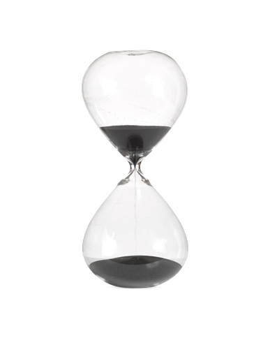 POLSPOTTEN - Sandglass Ball - Timglas - M - Svart