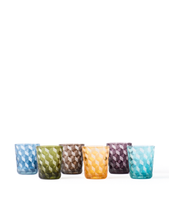 POLSPOTTEN - Blocks Tumblers - Flerfärgad - Set om 6