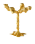 POLSPOTTEN - Drip Świecznik 4-Arms - Złoty