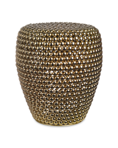 POLSPOTTEN - Dot Taboret - Złoty - Ø40 x H46 cm