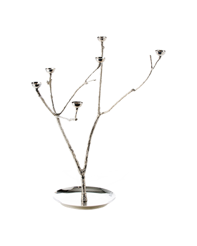 POLSPOTTEN - Twiggy Kerzenhalter - L - Silber