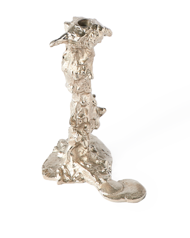 POLSPOTTEN - Drip Kerzenhalter - L - Silber