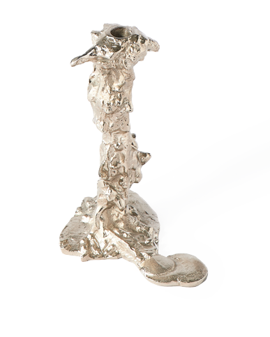 POLSPOTTEN - Drip Lysestake - L - Sølv