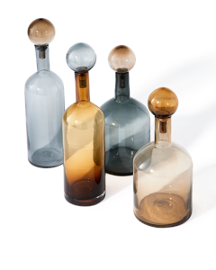POLSPOTTEN - Bubbles and Bottles - L - Cognac - Set om 4