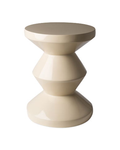 POLSPOTTEN - Zig Zag Hocker - Beige