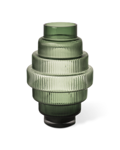 POLSPOTTEN - Steps Vase - S - Mørkegrønn