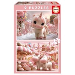 Educa 2X48 Sweet Unicorns (80-20504)