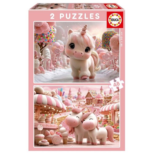 Educa 2X48 Sweet Unicorns (80-20504)
