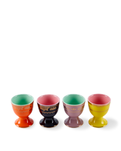 POLSPOTTEN - Grandpa Eierbecher - Mehrfarbig - 4er-Set