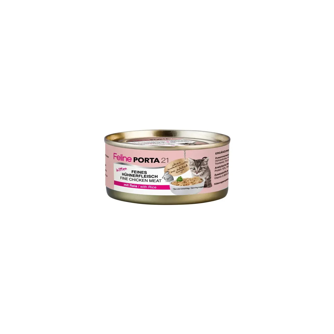 Porta21 - 12 x Feline Chicken with Rice - Kitten - 156 g best before nov 29th 2026