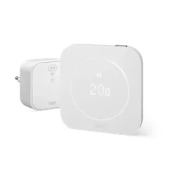 Tado Smart Termostat X (2. Gen.) – Kablet Startpakke med Bridge X, USB-C Oppladbar – Matt Hvit