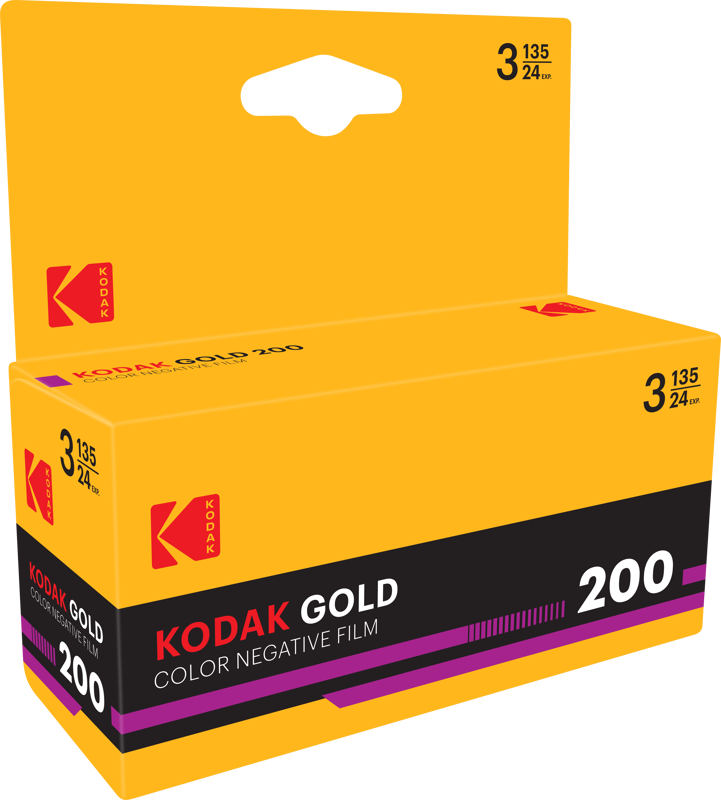 Kodak - Gold 200 35 mm Farbnegativfilm - 3er-Pack mit 24 Aufnahmen