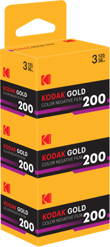 Kodak - Gold 200 35 mm färgnegativfilm - 3-pack med 36 exponeringar