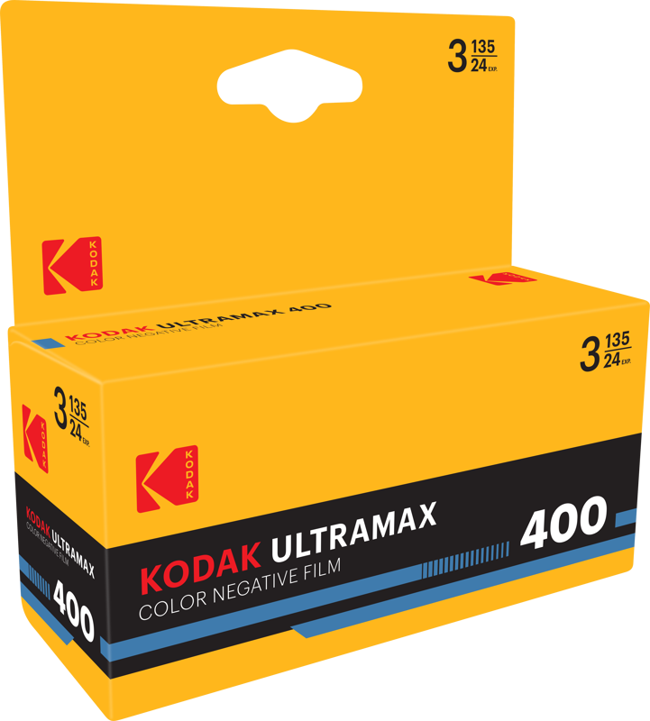 Kodak - UltraMax 400 35 mm fargenegativfilm - 3-pakning med 24 eksponeringer
