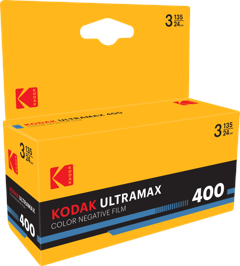 Kodak - UltraMax 400 35 mm fargenegativfilm - 3-pakning med 24 eksponeringer