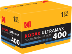 Kodak - Ultramax 400 35 mm färgfilm 36 exp. - för svagt ljus och action