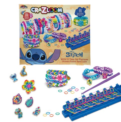 Lexibook - Stitch CraZLoom Ultimate Rubber Band Loom (CRLOOM9D)