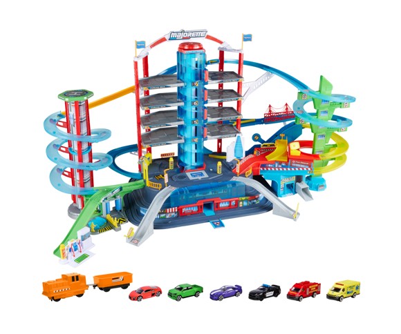 Majorette - Super City Garage + 6 Vehicles (8502009003)
