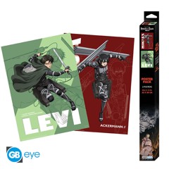 Attack On Titan - Set of 2 Posters - Levi And Mikasa