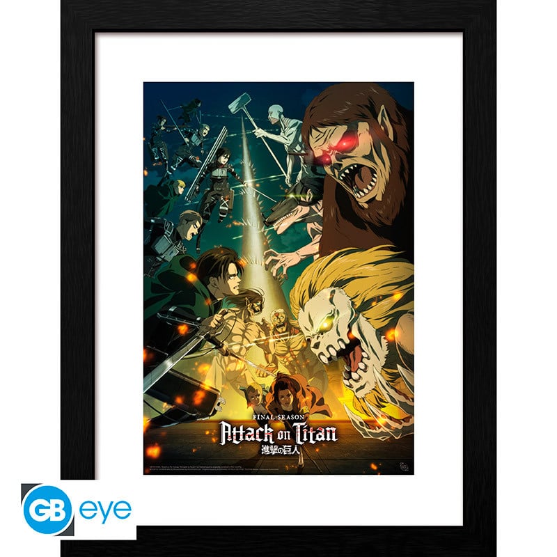 Attack On Titan - S4 Key Art 3 - Framed Print