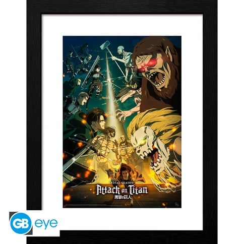 Attack On Titan - S4 Key Art 3 - Framed Print