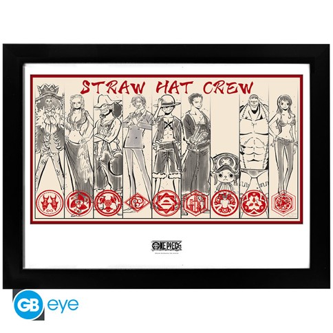 One Piece - Straw Hat Crew - Framed Print