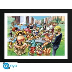 One Piece - Hot Dog Party - Framed Print