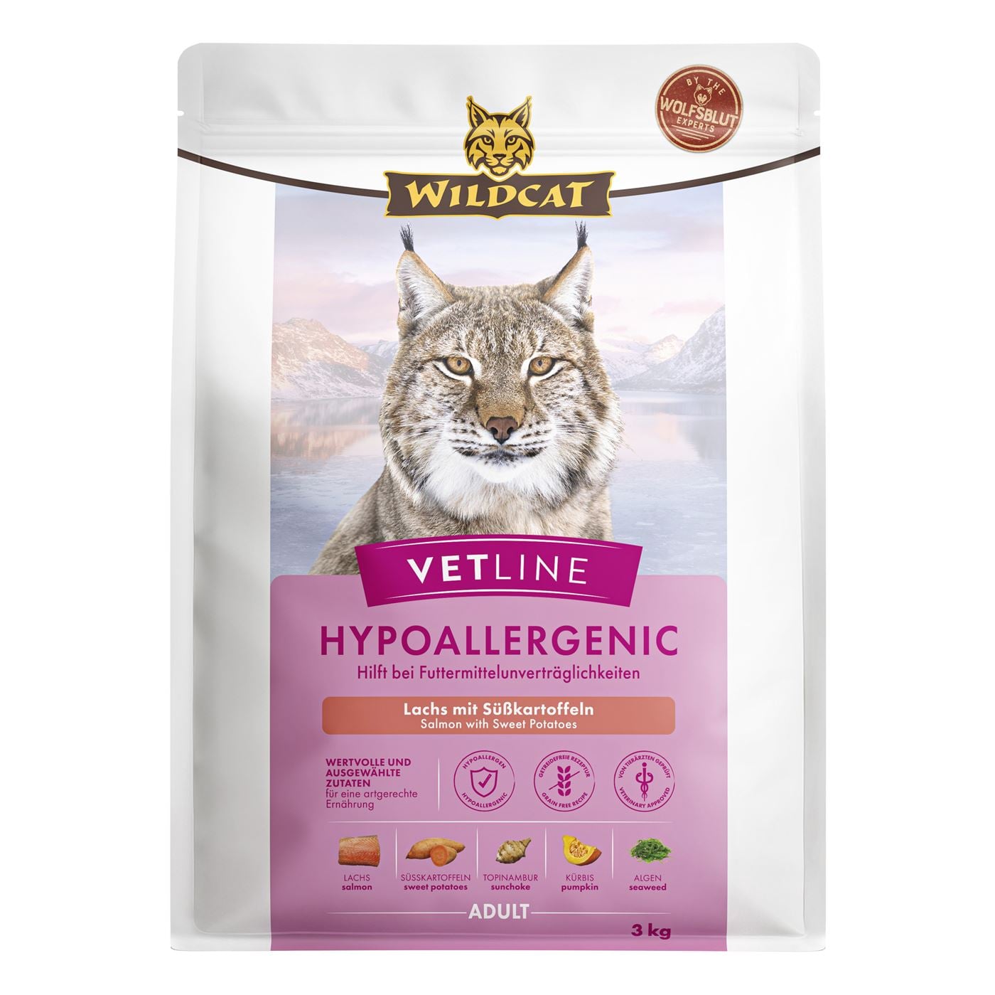Wildcat - Vetline Hypoallergenic - Salmon 400gr