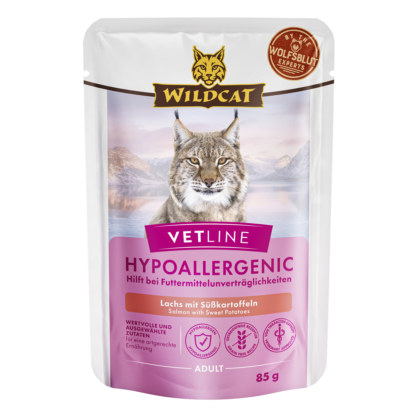 Wildcat - Vetline Hypoallergenic - Salmon 85 gr