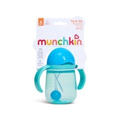 Munchkin - Tip & Sip Straw Trainer Cup - Blue - 207 ml