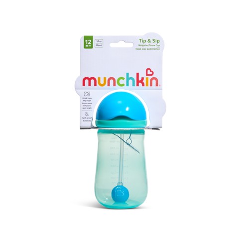 Munchkin - Tip & Sip Straw Cup - Pink - 296 ml