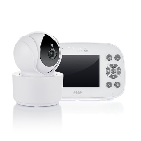 Reer - BabyCam XL Move - White/Grey - 19.3 x 11.4 x 12.5 cm