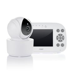 Reer - BabyCam XL Move - White/Grey - 19.3 x 11.4 x 12.5 cm
