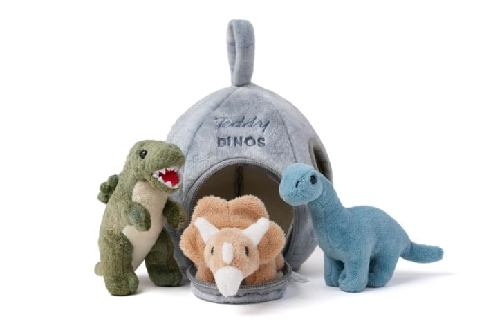 Teddykompaniet - Dinosaur Playset, 20 cm (TK4387)