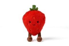 Teddykompaniet - Strawberry, 12 cm (TK4424)