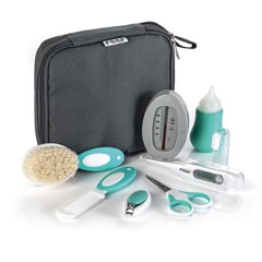 Reer - BabyCare Grooming Set - White, Grey, Turquoise - 17.5 x 5.5 x 20.5 cm