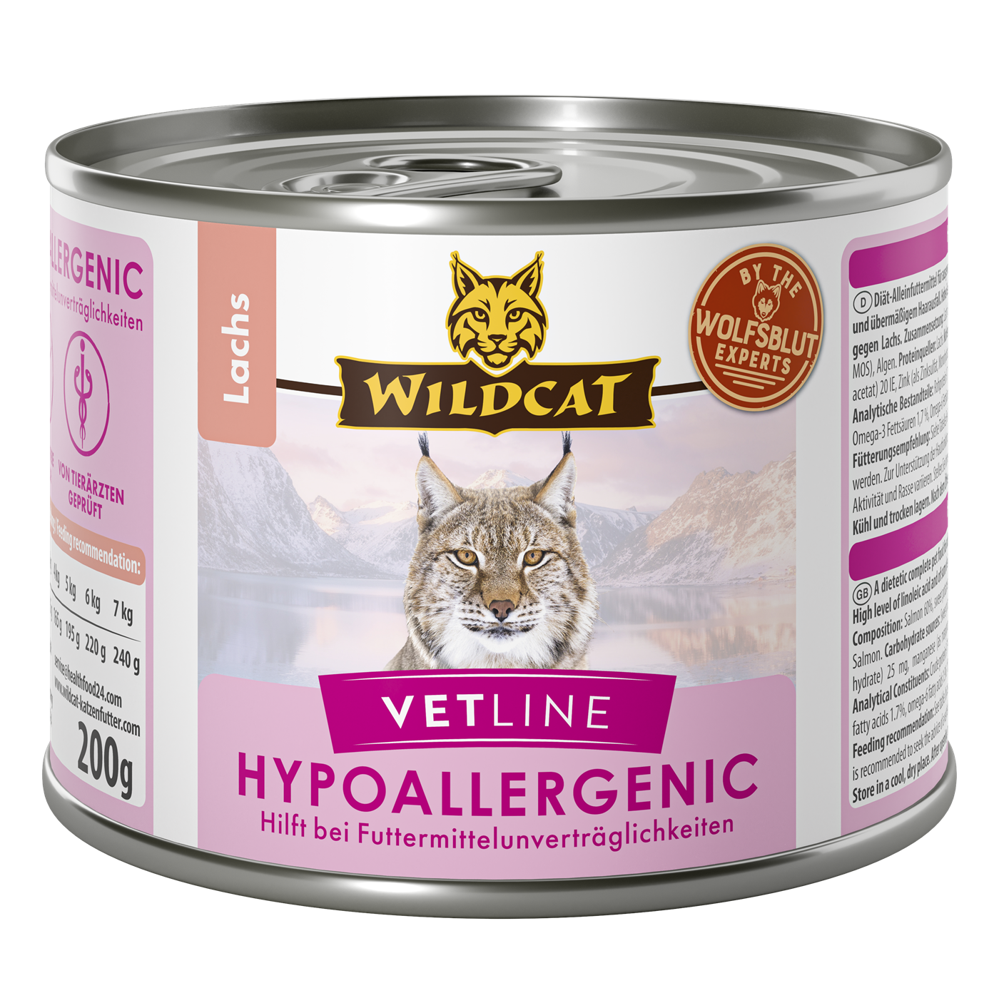 Wildcat - Vetline Hypoallergenic - Salmon 200 gr