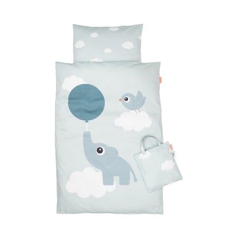 Done by Deer - Bedlinen Junior DK Elphee - Blue - 100 x 140 cm