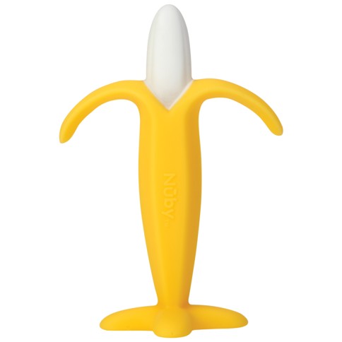 Nûby - Teether Silicone Banana + 3 m