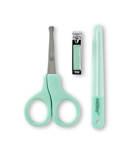 Nûby - 3pc Nail Care Kit - Aqua - 0 m