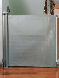 Lascal - Kiddy Guard Gate Easy - Grey - 122 cm width, 90 cm height
