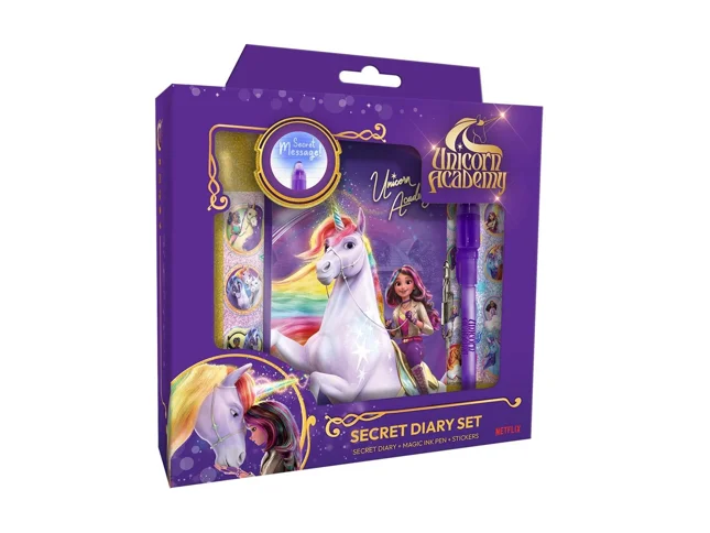 Unicorn Academy – Dagbok – med magisk blekkpenn