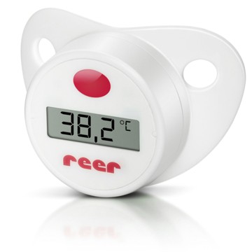 Reer - Digital Pacifier Thermometer - White - 10 x 12.5 x 4 cm