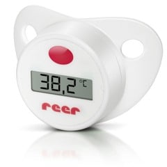 Reer - Digital Pacifier Thermometer - White - 10 x 12.5 x 4 cm