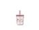 Little Dutch - Children's glass with straw - Pink - 250 ml