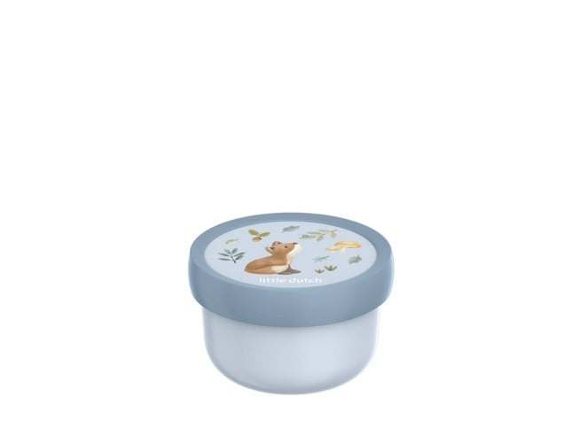 Little Dutch - Campus fruit box 300 ml with fork - Forest Friends (107430065408)