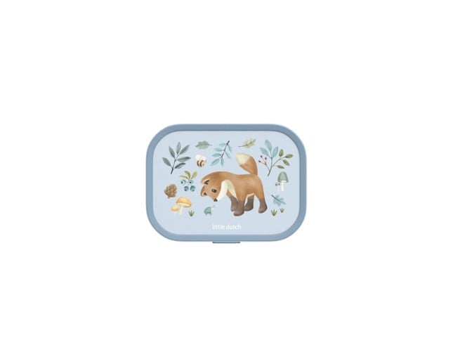 Little Dutch - Campus bento lunchbox with fork - Forest Friends (107440065408)