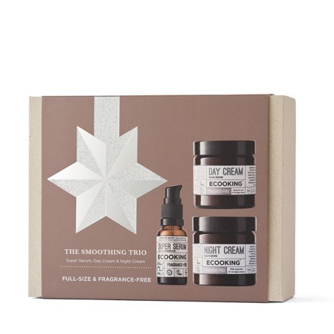 Ecooking - The Smoothing Trio Day & Night Cream + Serum Set - Fragrance Free
