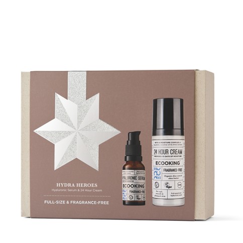 Ecooking - Hydra Heroes 24H Cream & Hyaluronic Serum - Fragrance Free